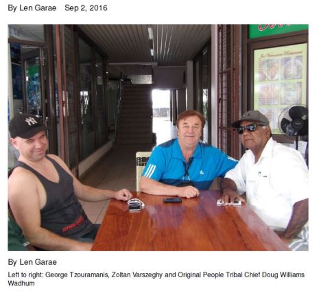 Photo of Zoltan Varseghy (centre) from Vanuatu Daily Post